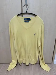 Polo by Ralph Lauren イエロー Vネックセーター M