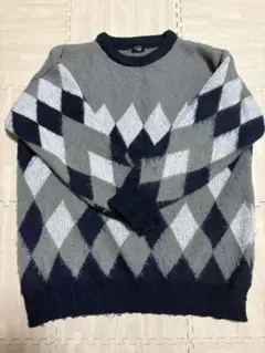 Riff ダイヤモンド柄 ニットセーター