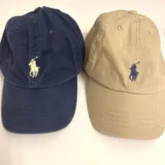 POLO RALPH LAUREN キャップ 2色セット　紺　ベージュ