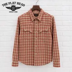 【美品】THE FLAT HEAD ウエスタンシャツ 38 チェック