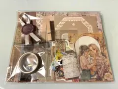 おすそ分け₍ᐢ‥ᐢ₎♡コラージュ素材シール 紙モノ 50枚＋マステ1本＋おまけ