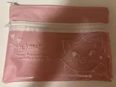 ディズニー　おしゃれキャット　マリー　ポーチ　ピンク　ビニール　マリーちゃん