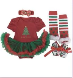 クリスマス ベビー ４点 セット 赤ちゃん 撮影 衣装 80cm kpab155