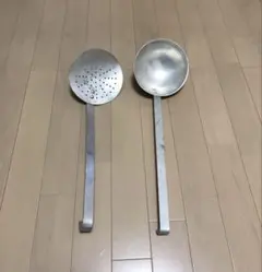 小西光裕サーブスプーン　サーブスプーン(穴あり)の2品　レア刻印あり 小西光裕サーブスプーン サーブスプーン(穴あり)の2品 レア刻印あり