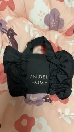 SNIDEL HOME リボン付きポーチ ブラック