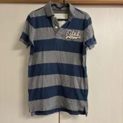 Abercrombie Fitch ポロシャツ S グレー/ネイビー