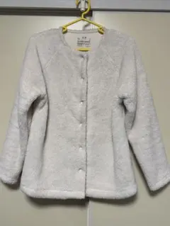 【超美品】ボアジャケット“薄いグレー” Ｓ〜M寸