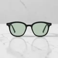 ウェリントン サングラス ブラック グリーンレンズ