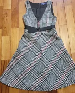 最終価格【美品】エムズグレイシー 千鳥格子柄ジャンパースカート希少36サイズ