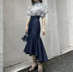 SNIDEL ハイウエストヘムボリュームスカート サイズ1 マーメイドスカート