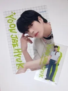 treasure pop up クリアステッカー、クリアカード　ジェヒョク