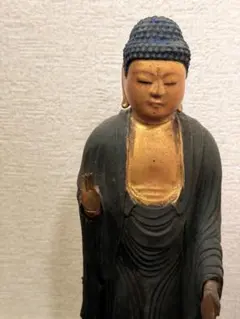 友沢正彦 ブロンズ 「祈り」 地蔵菩薩立像 地蔵尊 仏像 彫刻 合掌 小僧