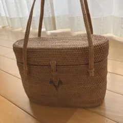 値下げ❗️インドネシア　バリ島ATHAカゴバッグ