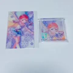 メダリスト　THEキャラSHOP アクリルブロック　クリアカード　鹿本すず