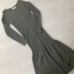 AZUL by MOUSSY リブ編みロングニットワンピース Sサイズ