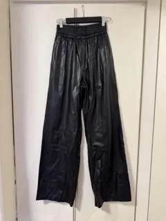 ZARA レザーパンツ XS ウエストゴム