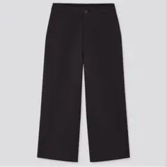 UNIQLO ワイドクロップドジャージーパンツ　ブラック Sサイズ