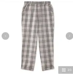 『美品』しまむら チェック柄シェフパンツ カジュアルパンツ 春夏秋