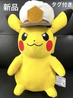 ポケットモンスター ピカチュウ ぬいぐるみ キャプテン帽子