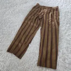 アバハウス ドゥヴィネット ストライプ パンツ ベージュ 40 L ウール混
