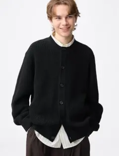完売商品】 T/C CREW COMPACT CARDIGAN チャコール L - メルカリ