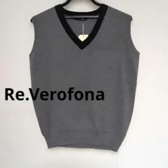 ✨️Re.Verofona ✨️新品✨️グレー Vネック ベスト