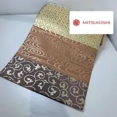 高級 三越（MITSUKOSHI）取扱い 袋帯 正絹 伝統文様 段ぼかし 金糸のサムネイル