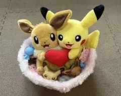 ポケモン ぬいぐるみ マンスリーペアピカチュウ 2月 バレンタイン
