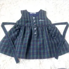 ファミリアFamiliar チェック柄 ワンピース 90cm