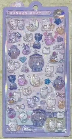正規品　新作　ボンボンドロップシール ナイトミャウ クーリア