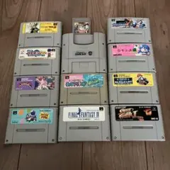 【ジャンク】スーパーファミコンソフト　10本　＋α