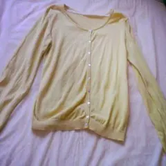 アース 黄色カーディガン マスタード色 宮崎あおい