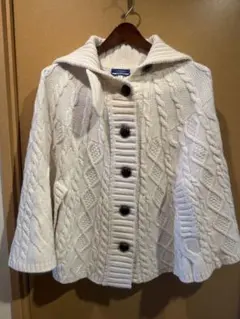 【希少】BURBERRYアイボリー ケーブルニット ポンチョ(38) 2026年最新】ポンチョ バーバリーブルーレーベルの人気アイテム - メルカリ
