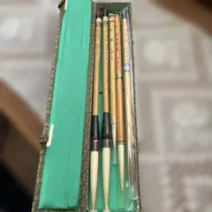 新品毛筆5本セット 上海製 書道用具