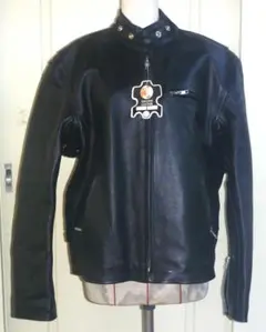 ザワキタ 本革ライダース【シングル】4XLサイズ 天然牛革製 背面一枚革仕様