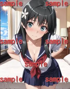 A0158　L版ブロマイド　S5　AIイラスト　同人　アニメ　美少女