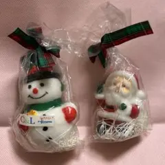 カメヤマ　キャンドル　ローソク　サンタクロース　スノーマン　雪だるま