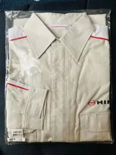 未開封 HINO 日野自動車 作業服 仕事着 長袖シャツ LL