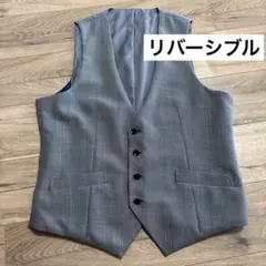 スーツセレクト　リバーシブル　フォーマルベスト　メンズ