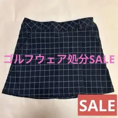 ネイビー チェック柄 ラップスカートのサムネイル