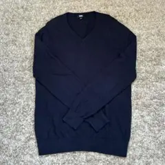 UNIQLO ネイビー Vネックセーター L