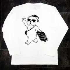 新品送料込　歩くブルドック　ロンT　L