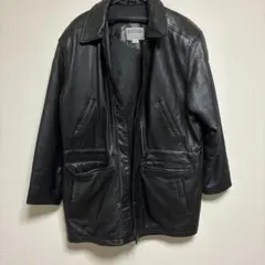 レザーロングジャケット