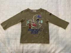 DOUBLE.B カーキ　長袖　Tシャツ　90cm