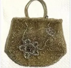 美品♡ANTEPRIMA ゴールド ビーズ ハンドバッグ ANTEPRIMA ゴールドビーズ ハンドバッグ パーティバッグ