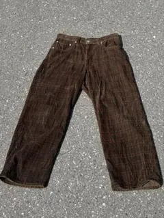 リーバイス　Levi's 578 コーデュロイ　ブラウンチェック　w34×L30