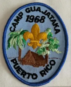 1968年 プエルトリコ ボーイスカウト パッチ Camp Guajataca