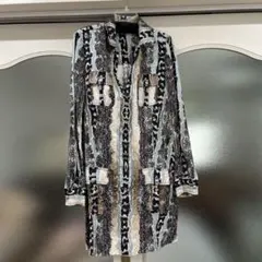 DIANE von FURSTENBERG パイソン柄 シャツワンピースのサムネイル