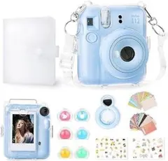 Rieibi instax mini 12対応 7点 クリアケース フィルター付