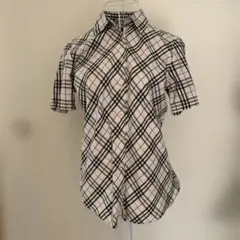 バーバリー　半袖シャツ　ノバチェック　38